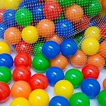 Color Balls, 7 Colors, 200 Pieces, Diameter Approx. 2.2 inches (5.5 cm), Ball Pool, Children's Toy, Storage Net Set (200 Pieces)