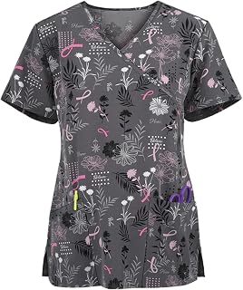 QI_LIANG Scrub Tops for Women, Oversized Baggy Sleeve Top Valentine's Day Classic Loungewear Lightweigh Cozy Top