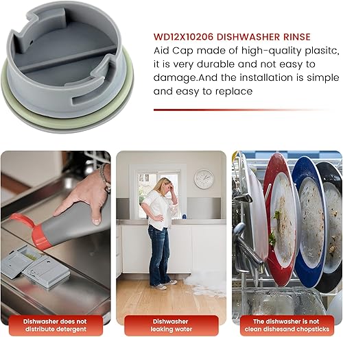 Miniatura 3 de puxyblue WD12X10206 Reemplazo de tapa de enjuague para lavavajillas G-E 1168272 AP3872948 PS1019466 EAP1019466