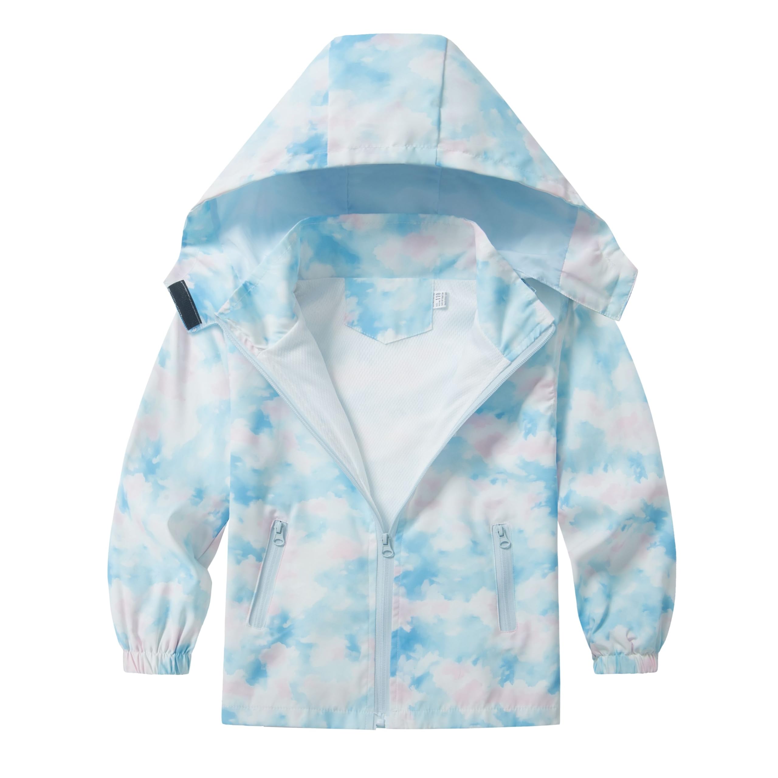 HZXVic Toddler Boys Raincoat Waterproof,Lightweight Kids Rain Poncho Jacket Windbreaker Outwear Coat