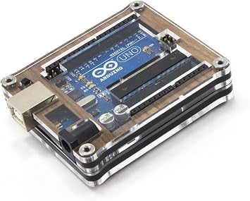 C4Labs Zebra Case Kit for The Arduino Uno R2, R3, R4, R4 WiFi not Included - Walnut