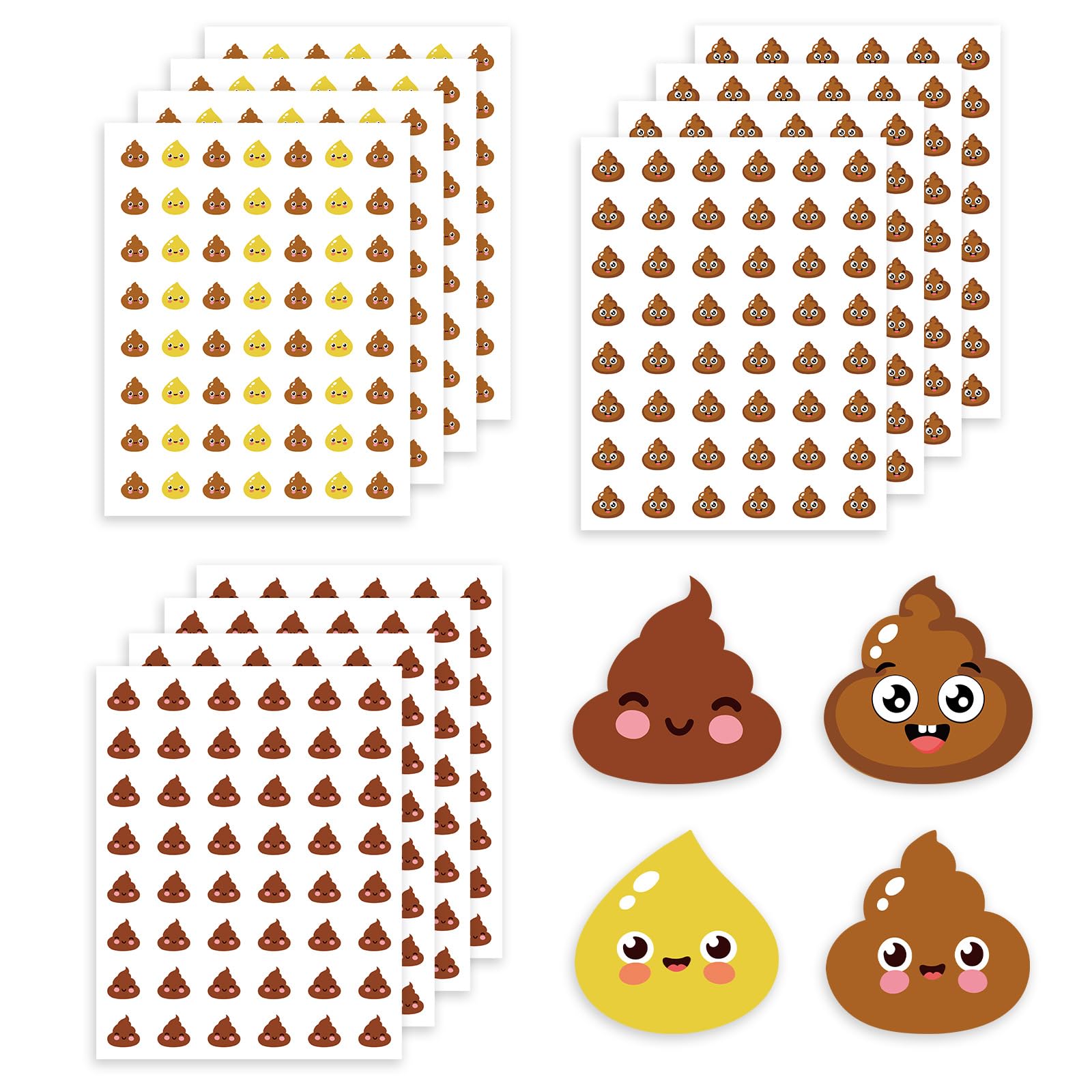 12 Sheets Potty Training Stickers, Reusable Toilet Decals Reveal Sticker Cute Self Adhesive Toilet Targets Early Educational Reward Supply for Children