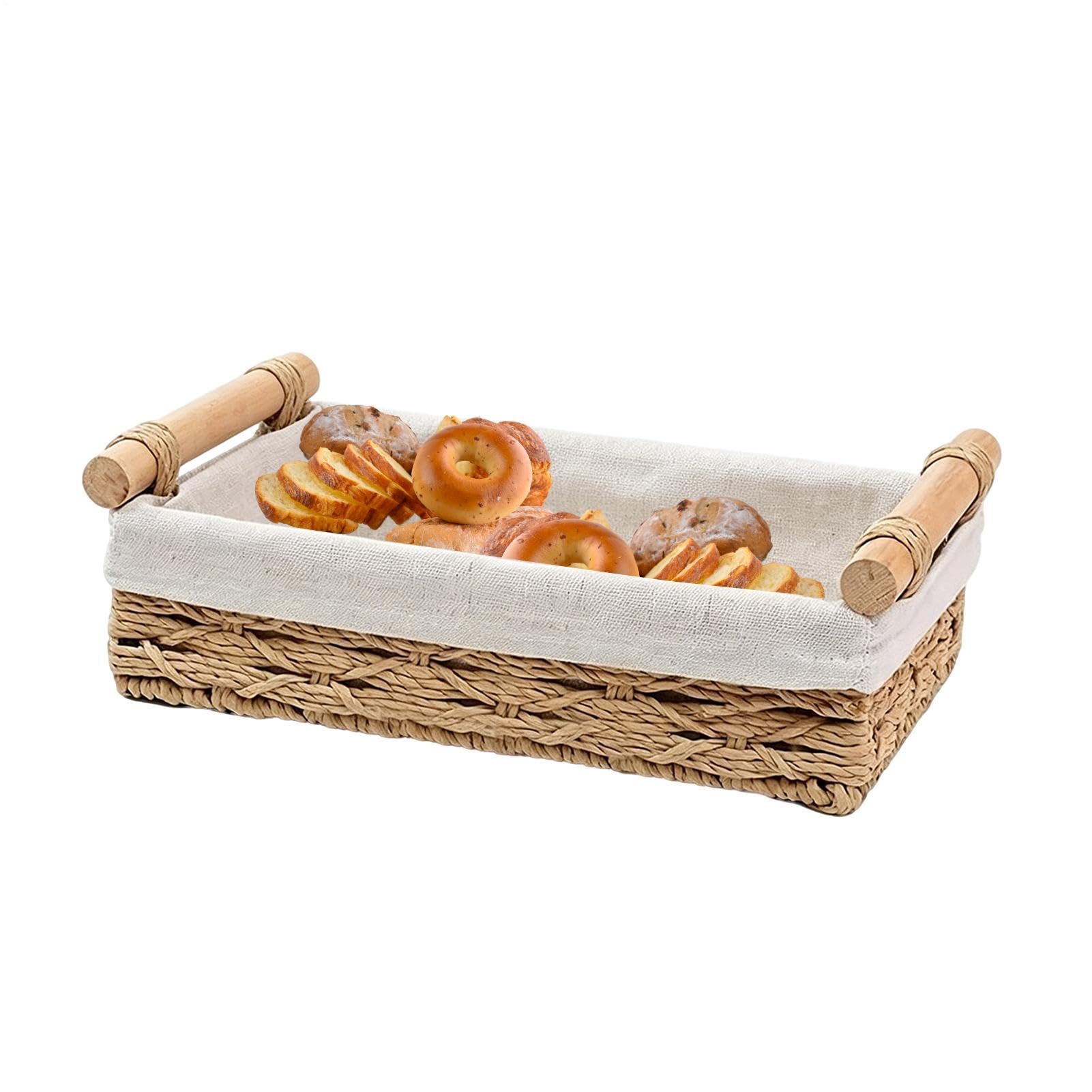 Panier de rangement en osier de papier pour organiser le bureau maison