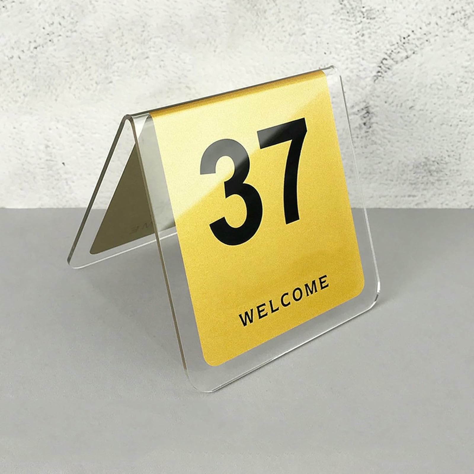 Plaque de numéro de restaurant rapide acrylique 41-50, fini les erreurs de livraison de table
