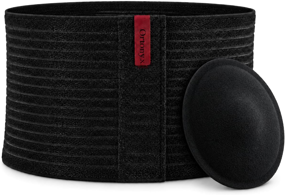 ORTONYX Hernia Belt with Movable Pad, Umbilical Hernia Support Binder
