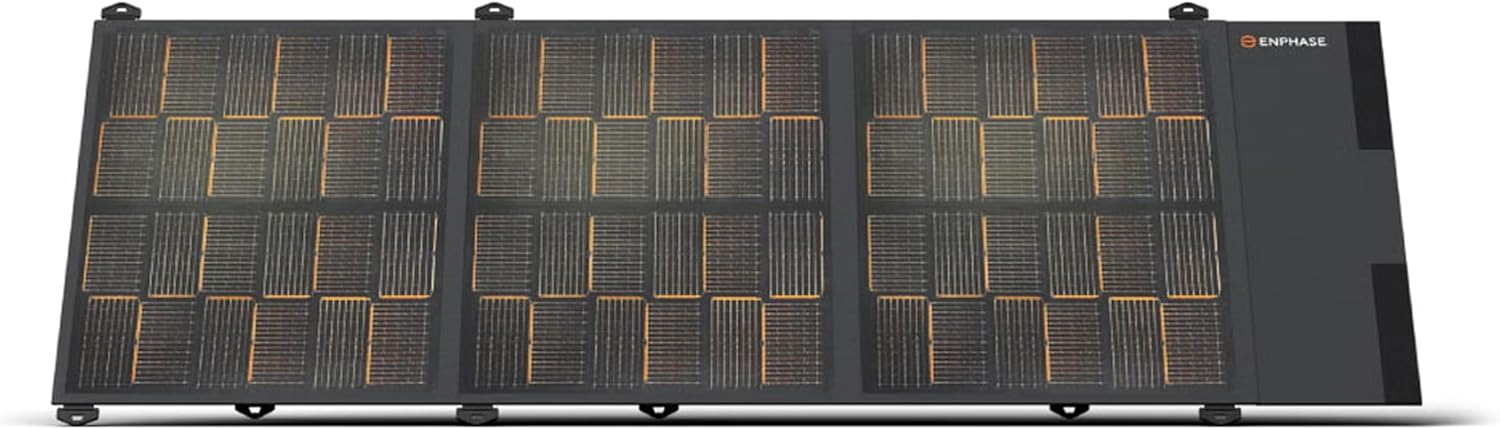 Enphase IQ Portable Panel – 200 W Foldable Solar Panel, Lightweight and Portable for On-The-Go Solar Power, Compatible with IQ PowerPack 1500, 5-Year Limited Warranty