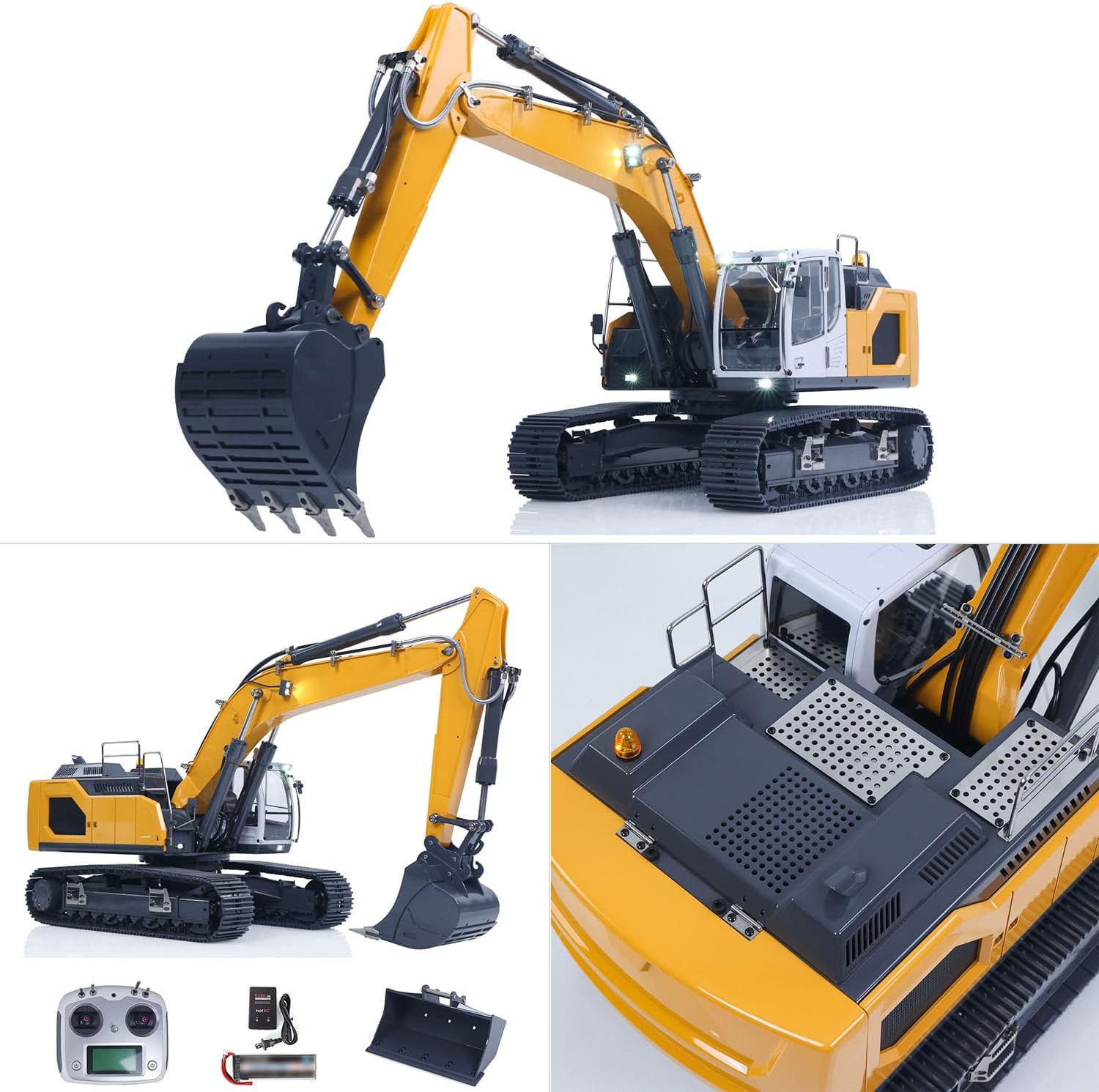 TOUCAN RC HOBBY 1/14 Hydraulic RC Excavator Ready to Run for 945 Remote Control Trucks