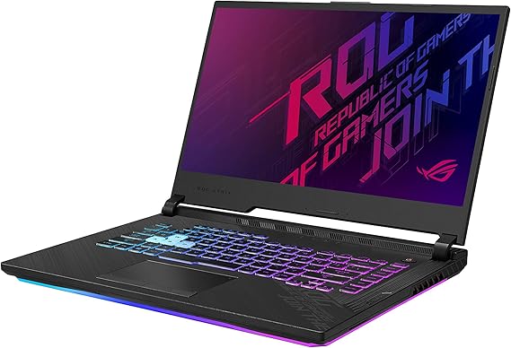 ASUS ROG Strix G15 (2020) Gaming Laptop, 15.6” 144Hz FHD IPS, NVIDIA GeForce GTX 1660 Ti, Intel Core i7-10750H, 16GB DDR4, 512GB PCIe NVMe SSD, RGB Keyboard, Windows 10 Home, G512LU-RS74