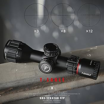 Amazon.co.jp: T-EAGLE 3-12x32aoir FFP ライフルスコープ 可変倍率