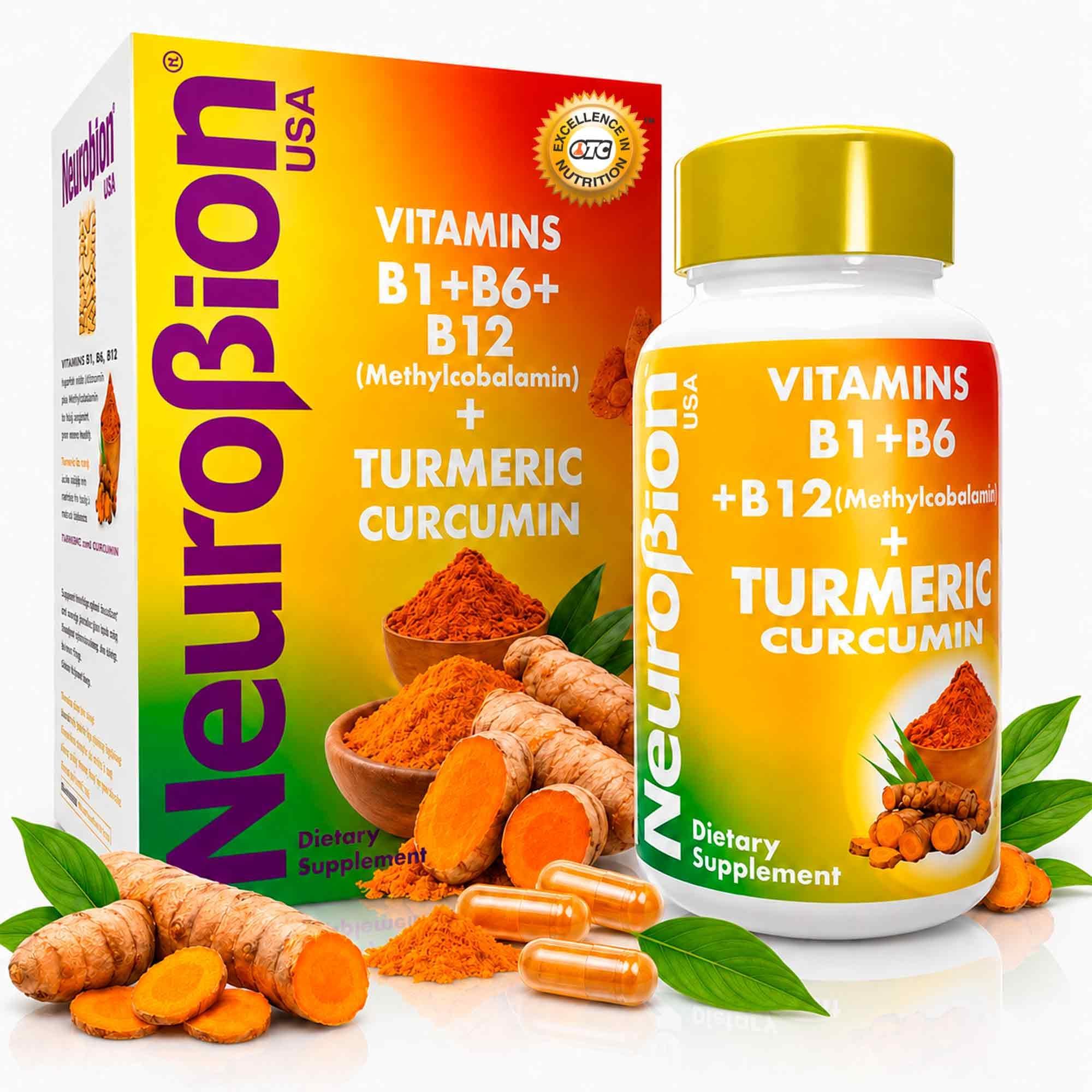 Turmeric Curcumin 650 mg Herbal Supplement for Antioxidant Support, High Absorption Ultra Potent Turmeric Supplement Multivitamins Complex with B12, 40 Capsules