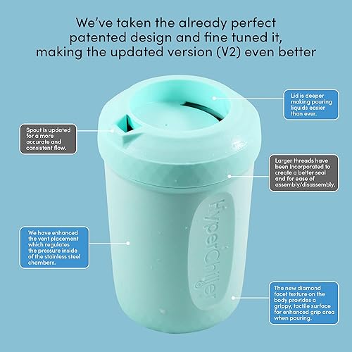 Miniatura 6 de HyperChiller HC2AS Enfriador Patentado de Café HeladoBebidas, NUEVO, MEJORADO, MÁS FUERTE Y MÁS DURADERO! Listo en Un Minuto, Reutilizable para Té