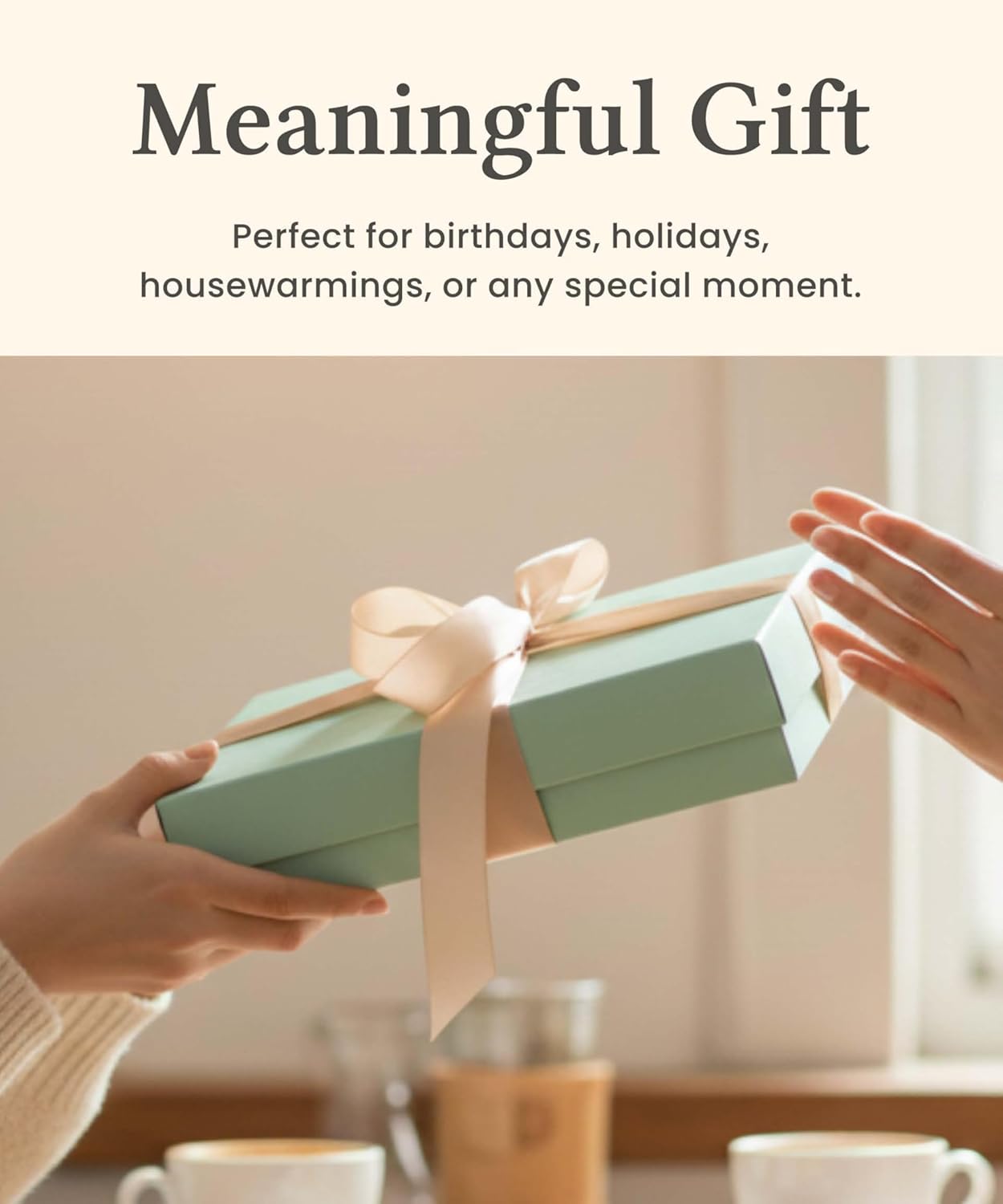 Silent Rotating Passive Essential Oil Diffuser – Cordless, Waterless Diffuser, Modern Desk Decor for Home or Office, Relaxing Gifts for Women – Tranquil Tropic Gift Set