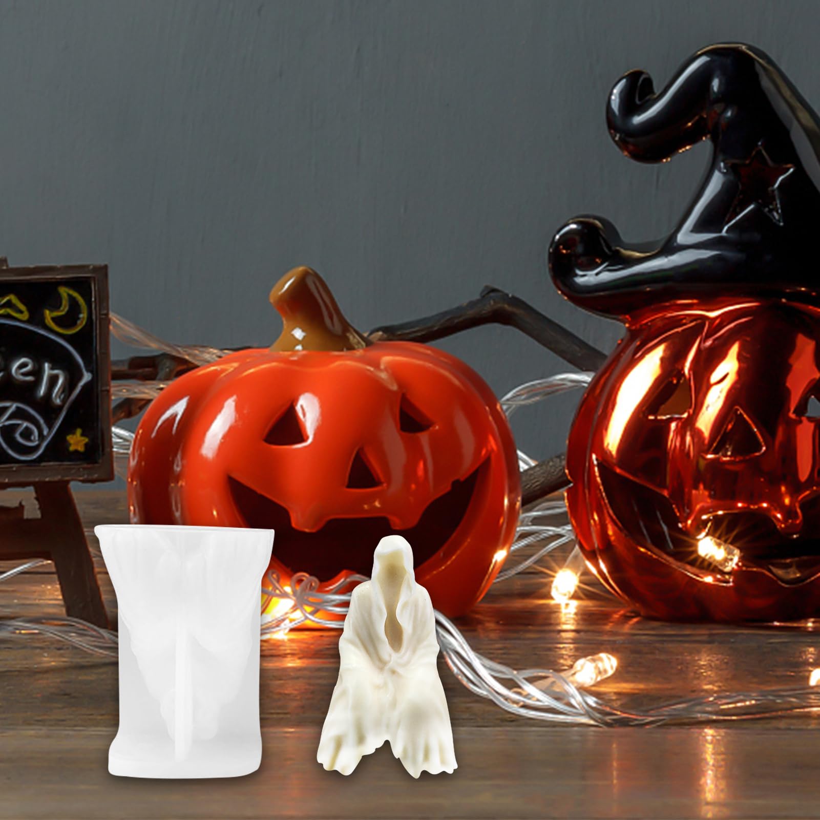 Moules Silicone Halloween Pour Plâtre, Résine, Chocolat, Cupcake - Formes 3D Précises, Lavage Facile, Créations DIY & Décoration