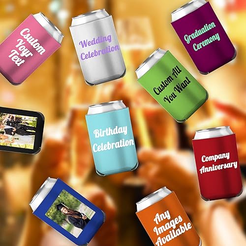 Miniatura 6 de Hasta 150 fundas personalizadas para latas, enfriador de cerveza a granel, enfriador de latas personalizado, soporte para botellas de bebidas con
