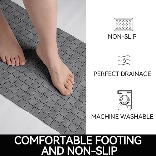 Miniatura 4 de Tapete antideslizante para bañera, tapete de ducha antideslizante, tapete de secado rápido, tapete antideslizante para bañera, piso, baño, cocina,