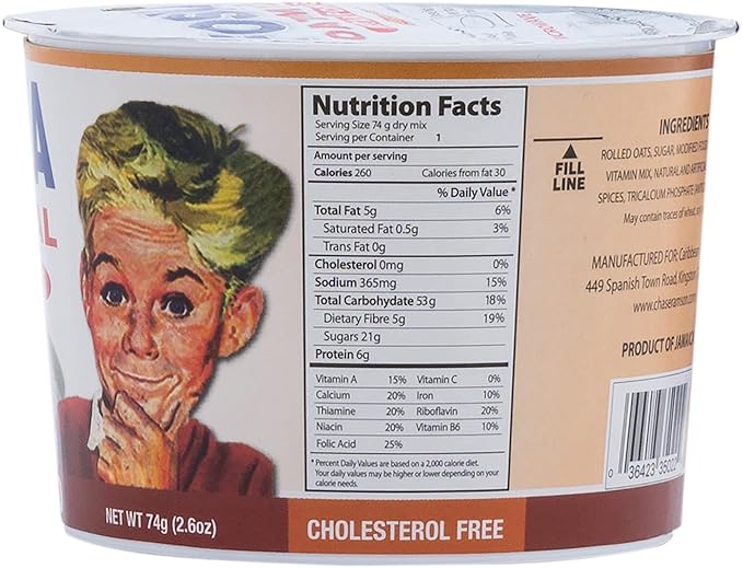 Foska Avena Instantánea Almendra 2.6 oz Paquete de 12 miniatura 2