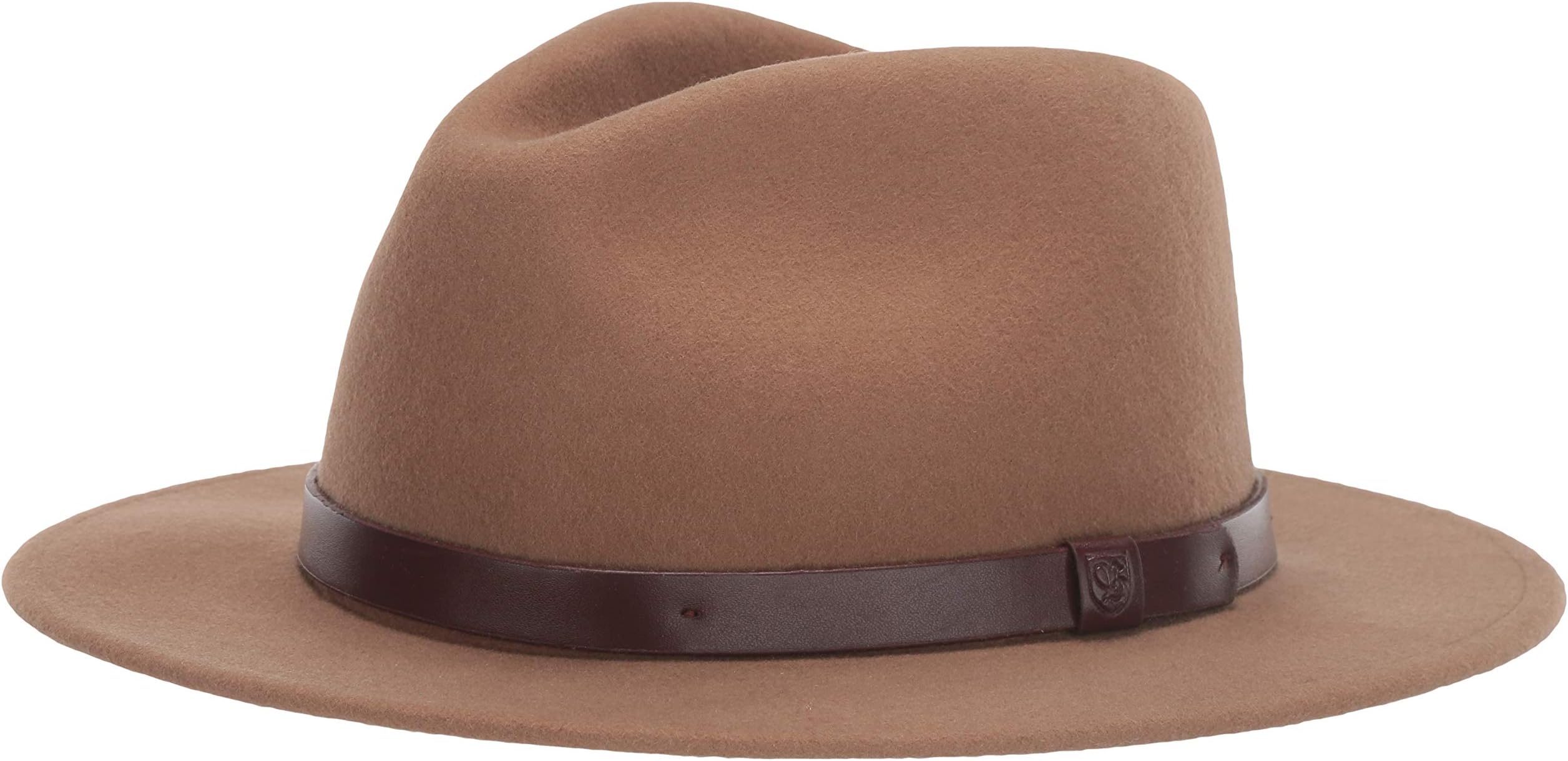 Brixton Men's Messer Medium Brim Felt Fedora Hat