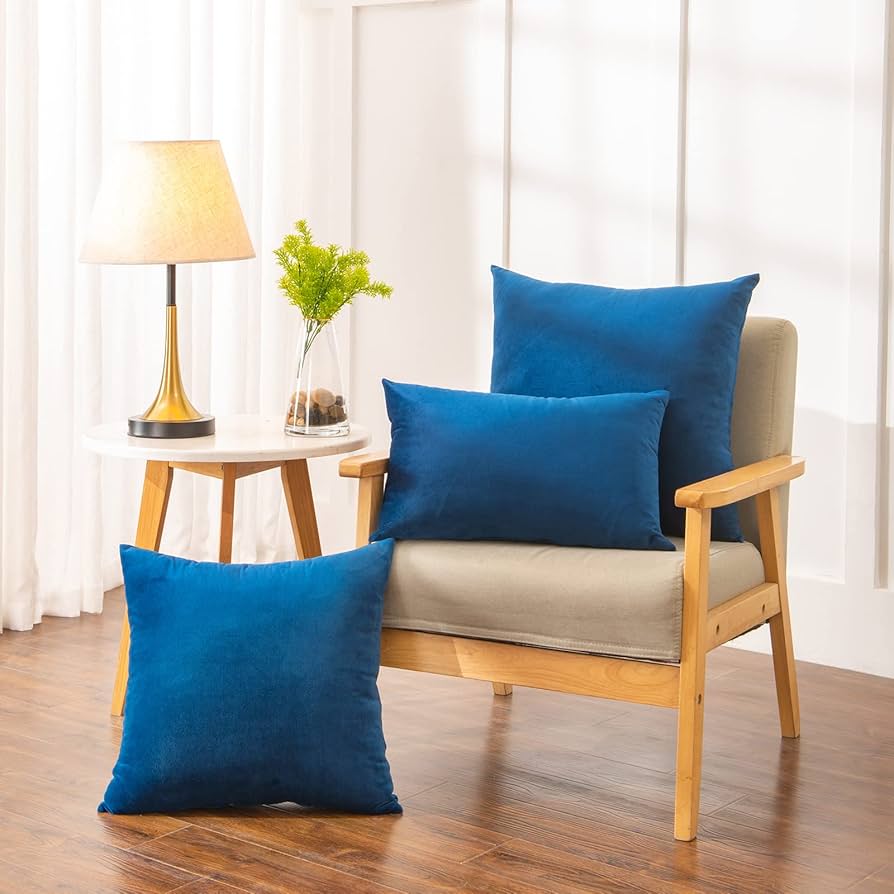 Amazon.co.jp: BLEUM CADE クッションカバー 2枚セット ベルベット
