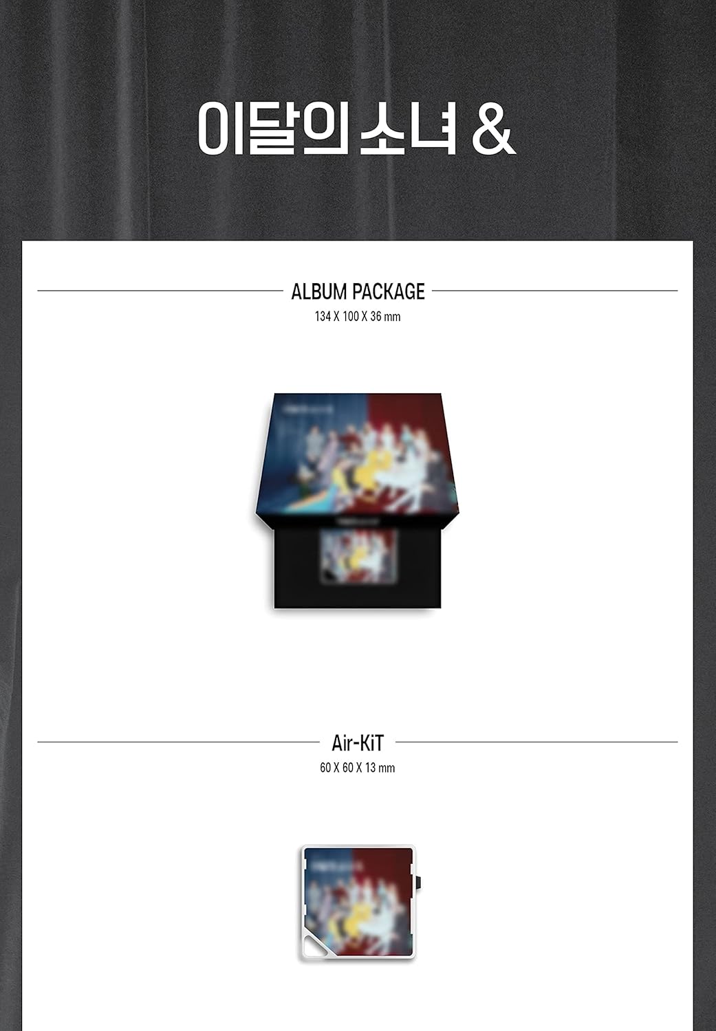 Monthly Girl LOONA & 4th Mini Album Kihno Kit Version Air-Kit+1p Title&Credit Card+1p Postcard+26p PhotoCard+Message PhotoCard Set+Tracking Kpop Sealed
