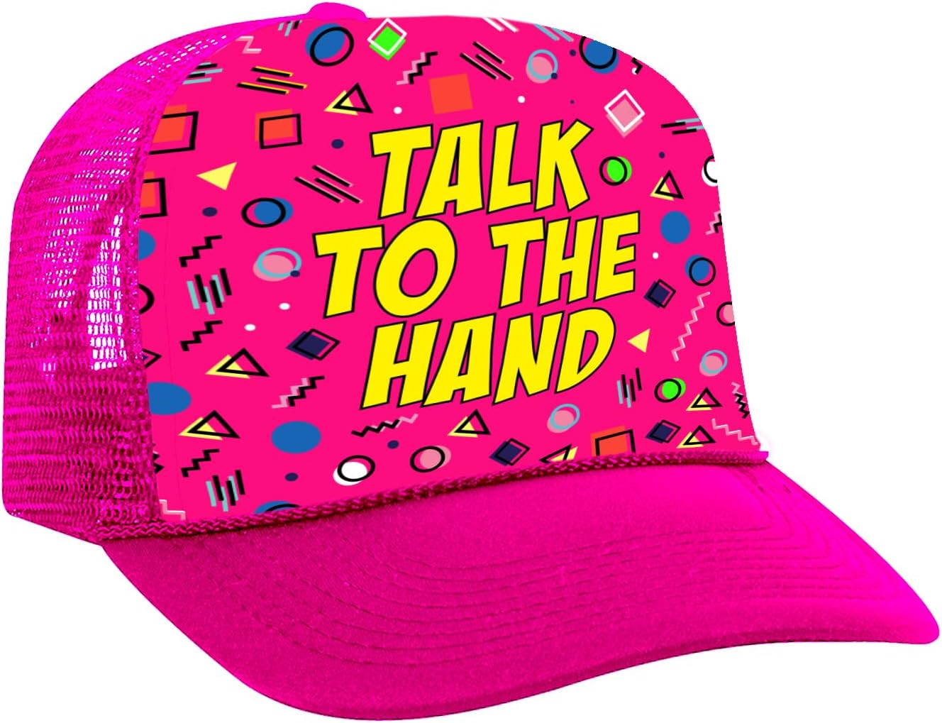 Sterling James Co. Throwback 90's Party Hats (4 Pack) - Funny 90s Themed Novelty Trucker Hats - Retro Party Favors, Decorations and Supplies for Him or Her