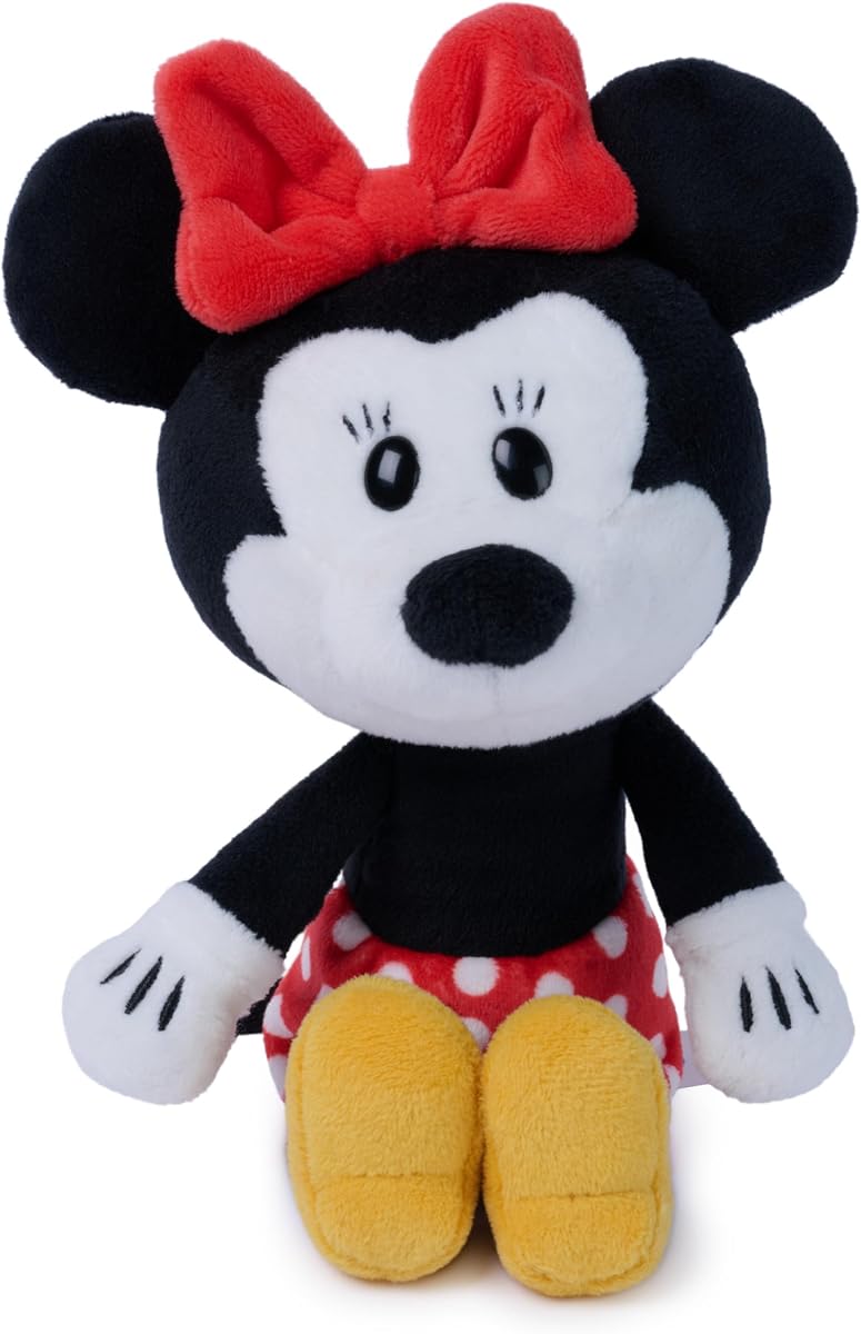 Disney Minnie Mouse Little Toothpick 6-Inch Plush Toy, Ages 1+ | Slender Frame and Posable Dangling Limbs Promote On The Go Travel Pretend Play; Contains One 6-Inch Mouse Plush Doll Ages 1+