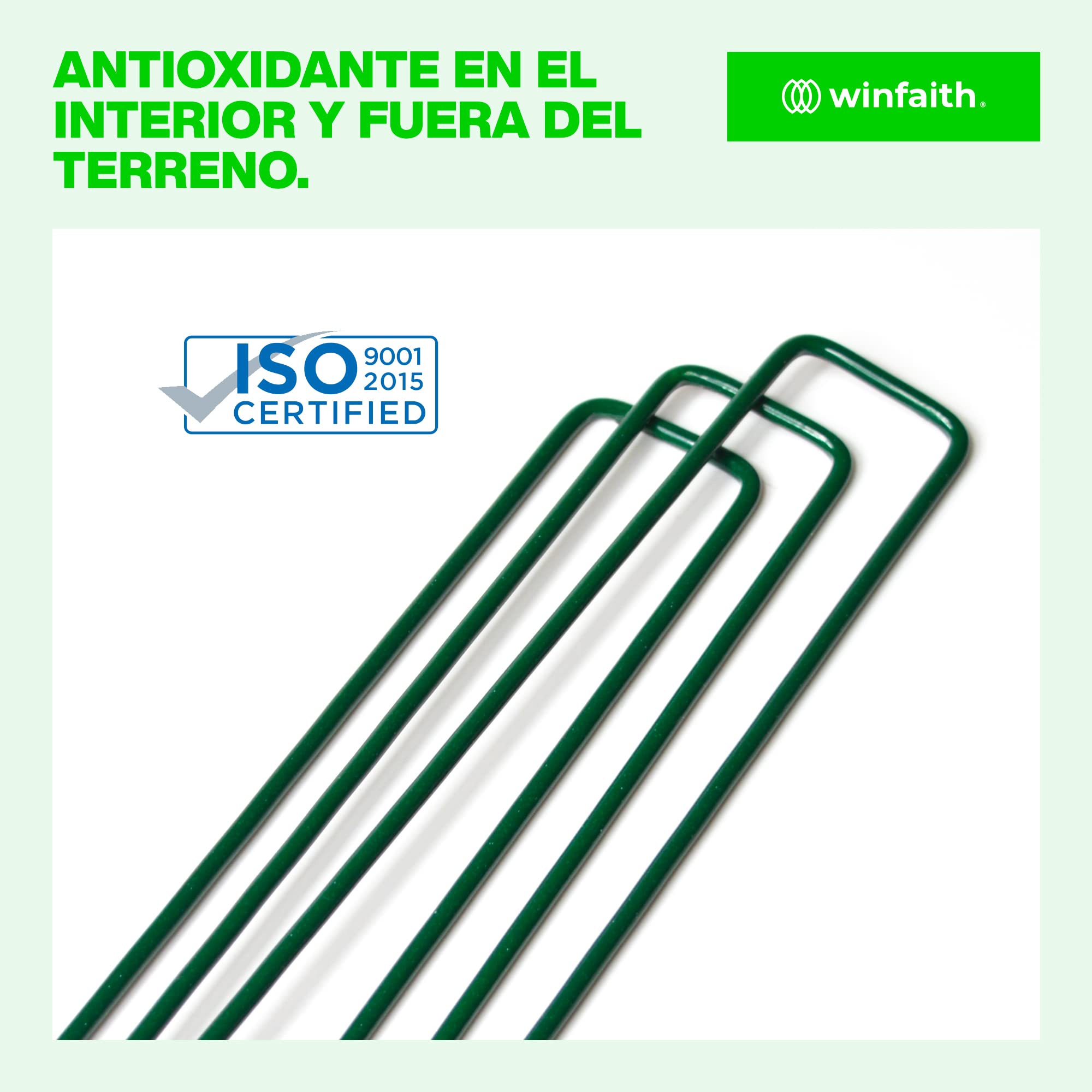 1000 Grapas Malla Antihierbas en Acero Galvanizado a Prueba de Oxido, Grapas Cesped Artificial para Jardín, Huerto, Invernadero, para Terrenos Blandos (Medidas mm H150 x L30 x D3)