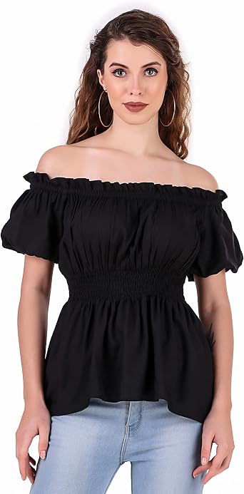 ThePirateDressing Womens Pirate Renaissance Medieval Steampunk Blouse