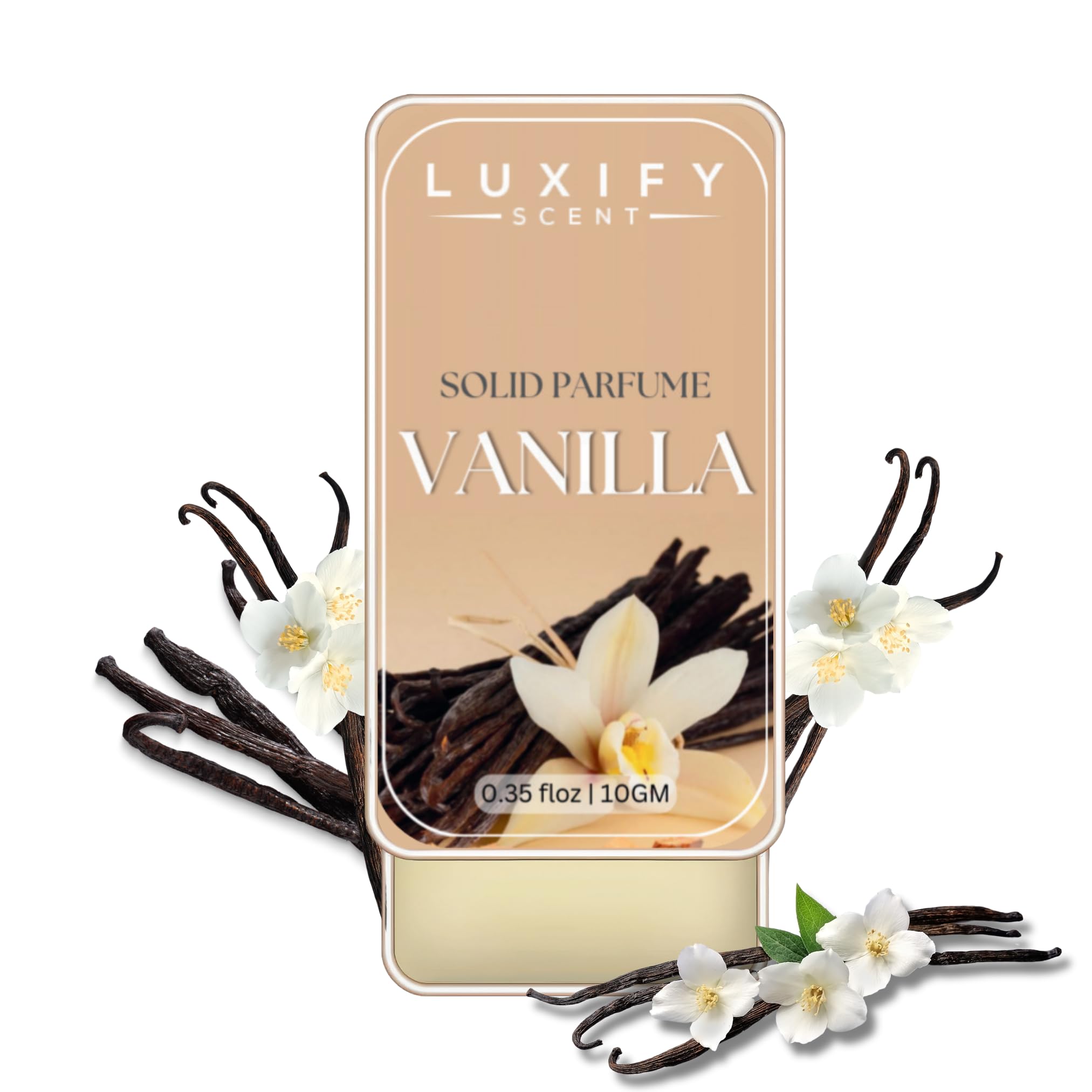 VANILLA Solid Perfume for Men & Women By Luxify Scent | Non-Greasy, Alcohol-Free, Long-Lasting Natural Fragrance | Portable & Travel-Friendly Cologne 10gm-image-9