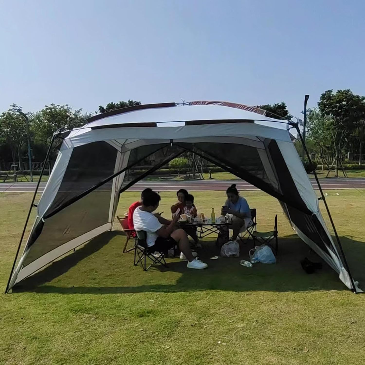 Camping Tent,Portable Screen Shelter Sunshade House | Screen House Tent,for Family Trip Backyard Picnic Hiking Road Trips Travel