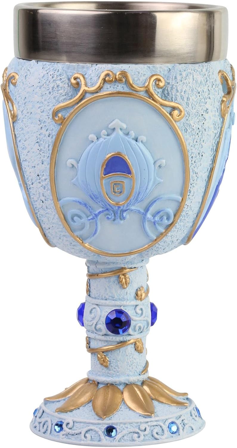 Enesco Disney Showcase Cinderella Castle Decorative Chalice Goblet Cup, 7.09 Inch, Multicolor