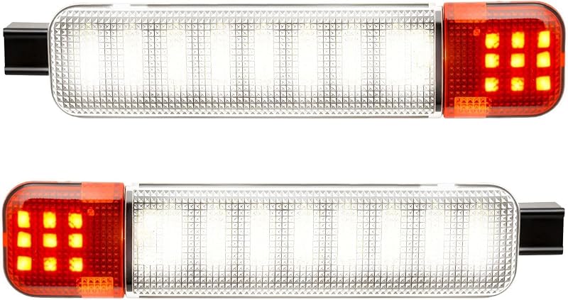 Luzes LED de cortesia do painel da porta Asgohme para Chevy Silverado, GMC Sierra e outros modelos – Par