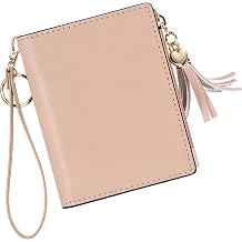 Gostwo Small Wallets for Women, Stylish Womens Wallet with ID Window, Zippered Coin Pocket and Tassel. Cute RFID Wallet for Women, ideal for Teen Girls,and Commuters for Daily Use