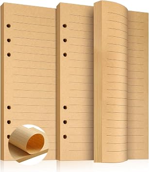 160 Sheets 320 Pages A5 Refill Paper Lined Ring Binder Inserts A5