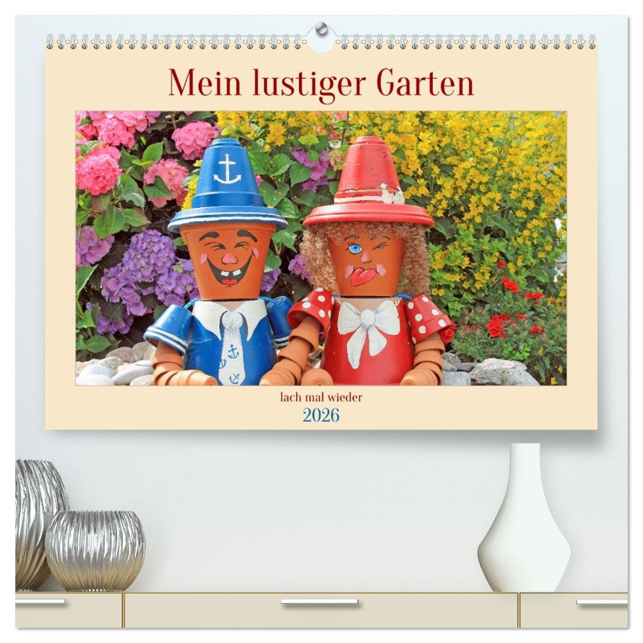 Mein Lustiger Garten, lach mal wieder (hochwertiger Premium Wandkalender 2026 DIN A2 quer), Kunstdruck in Hochglanz