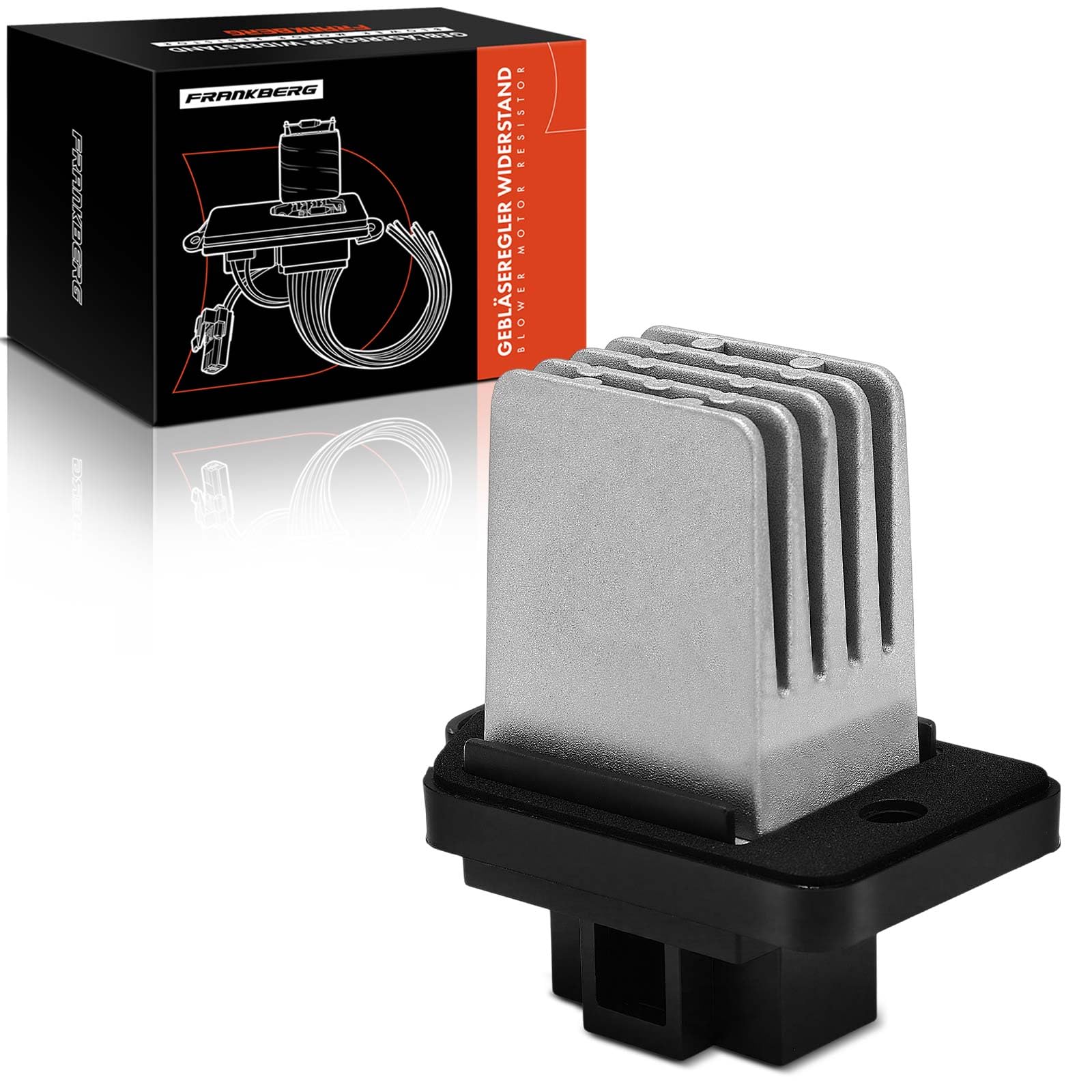 Frankberg Rezystor grzewczy dmuchawy, kompatybilny z Tacuma 2005-2009 Tacuma 2000-2008 Nubira Epica RezzoLeganza Rezzo Blower Motor Resistor Replace# 96207453