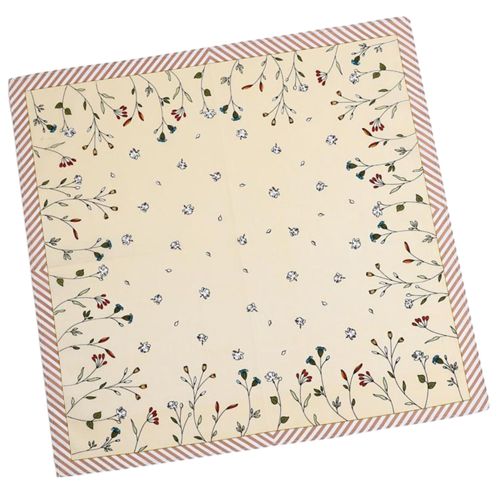 Jazuaiao Lady Printing Flowers Square Handkerchief Women Cotton Wipe Sweat Bandana Thin Neck Scarfs Soft Handkerchief for Women