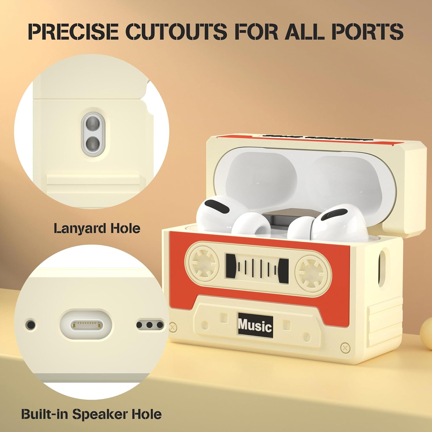 الذكي - حافظة حماية من ابلينهوب متوافقة مع ايربودز 4، جراب مصن... - view 3