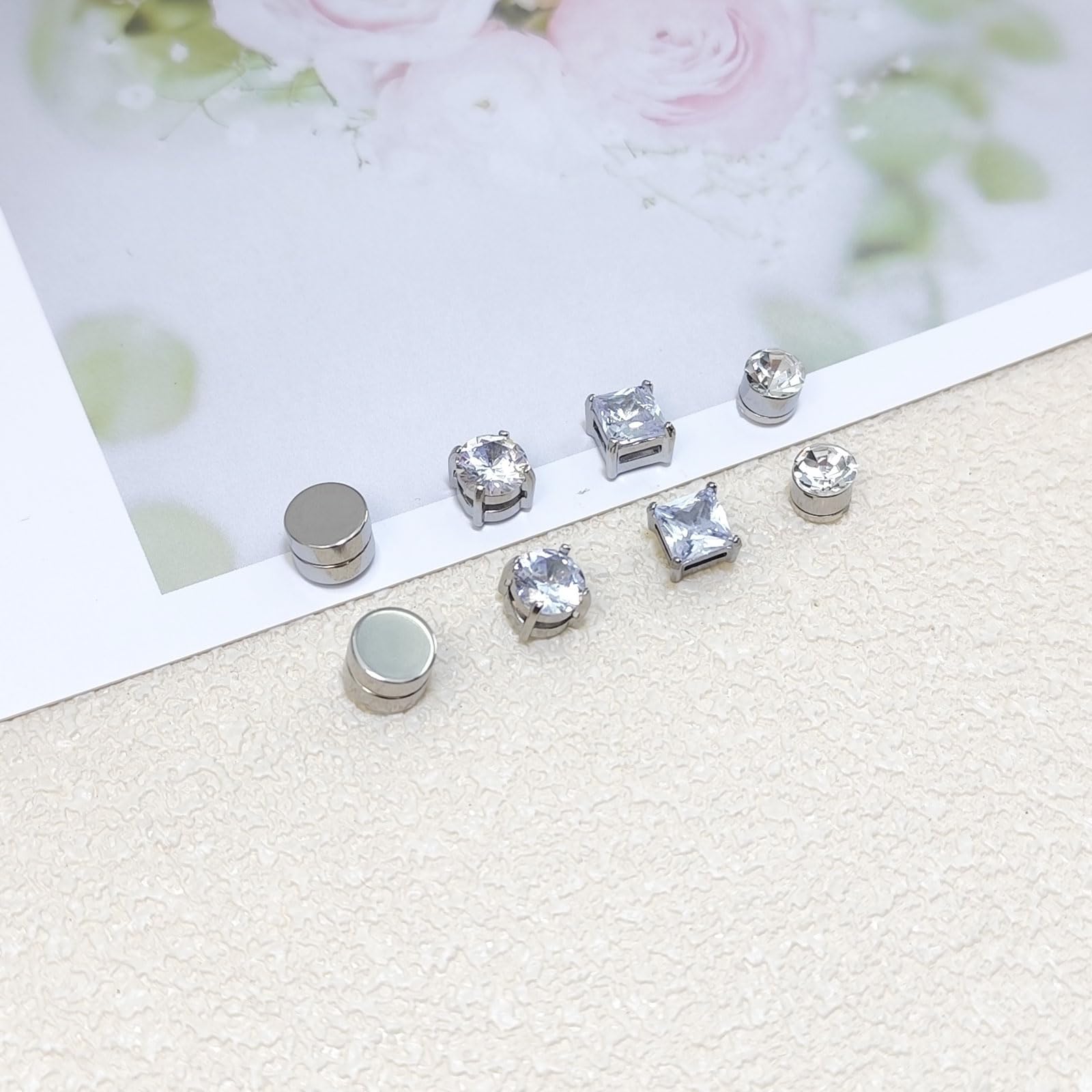 Pendiente Magnético Mujeres Hombres Pendiente Falso No Piercing Clip en Imán Joyería Acero Inoxidable