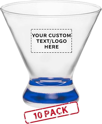 Miniatura 9 de Libbey - Vasos de Martini personalizados de 8.25 onzas, juego de 10, paquete personalizado a granel, ideal para cócteles, recuerdos de boda,