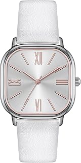 Women Square Watch Leather Strap Easy to Read