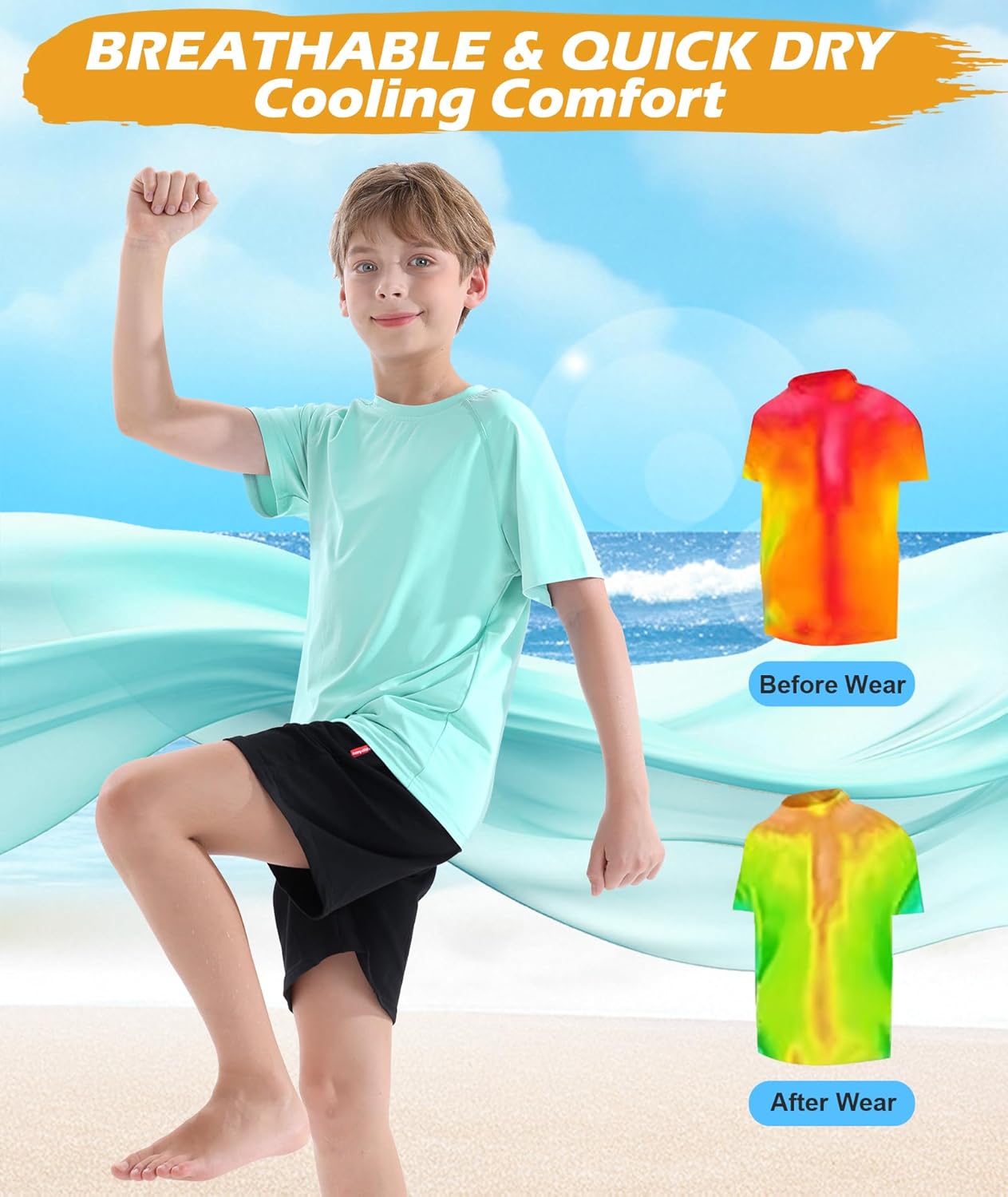 Camisa de natação infantil FPS 50+ Rash Guard manga curta pacote com 3 camisetas juvenis proteção solar UV FPS pesca aquática 5-18 anos em promoção! Veja a oferta e mais achadinhos de Moda praia infantil 3 Hoje é o melhor dia para comprar Camisa de natação infantil FPS 50+ Rash Guard manga curta pacote com 3 camisetas juvenis proteção solar UV FPS pesca aquática 5-18 anos com aquele preço maroto! Promoção! Aproveite a oferta! 3
