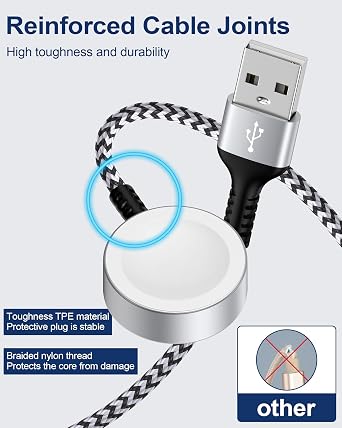 Apple Watch Charger Fast Charging Cord Wireless Charger Cable for iWatch 10