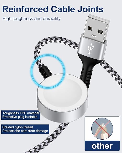 Apple Watch Charger Fast Charging Cord Wireless Charger Cable for iWatch 10