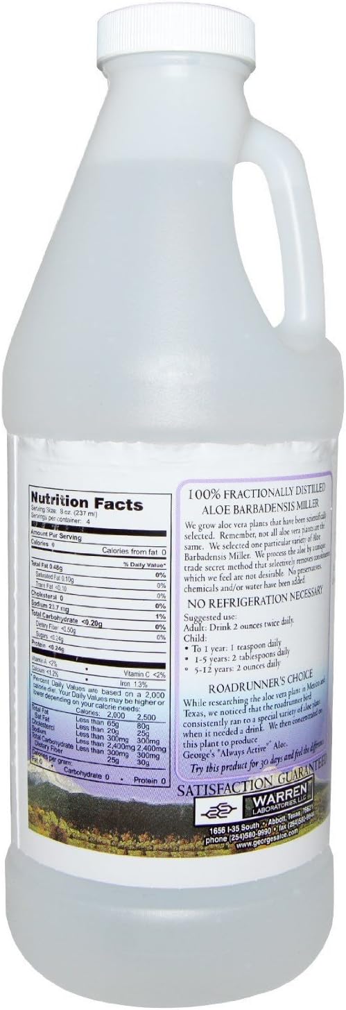 Generic G.eorge's Aloe Vera Liquid 32 oz Pack of 6