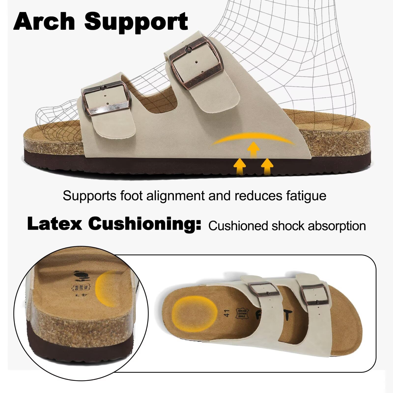 Mules et Sabots Homme Chaussons Pantoufles avec Fermé Confortable d'Intérieur Extérieur 41-46 EU