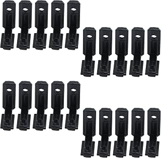 HEVSTIL 20-Pack Black T Slot L-Shape Interior Inside Corner Connector Joint Bracket for 2020 Series Aluminum Extrusion Profile Slot with Screws