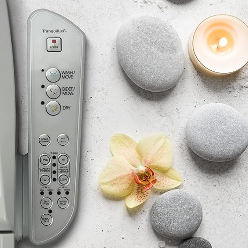 Miniatura 7 de Tranquillus II Luxury - Con control remoto LED - Asiento de inodoro de bidé, bidé eléctrico - Asiento de bidé compatible con ADA, bidé calentado con