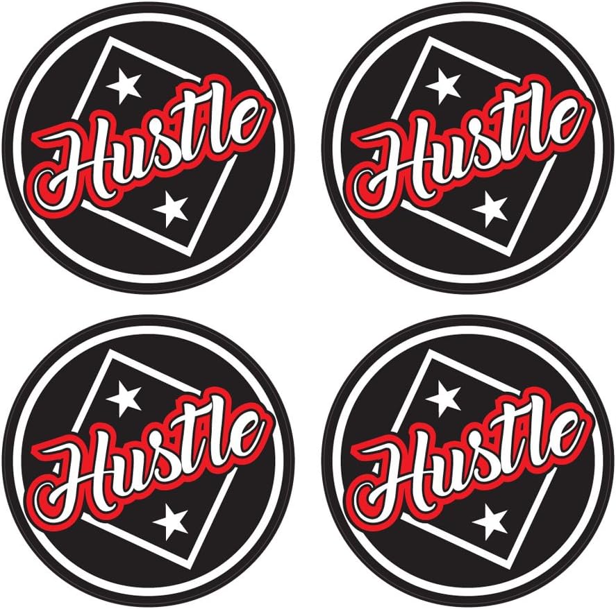 Baseball Bat Knob Decal Sticker - Hustle