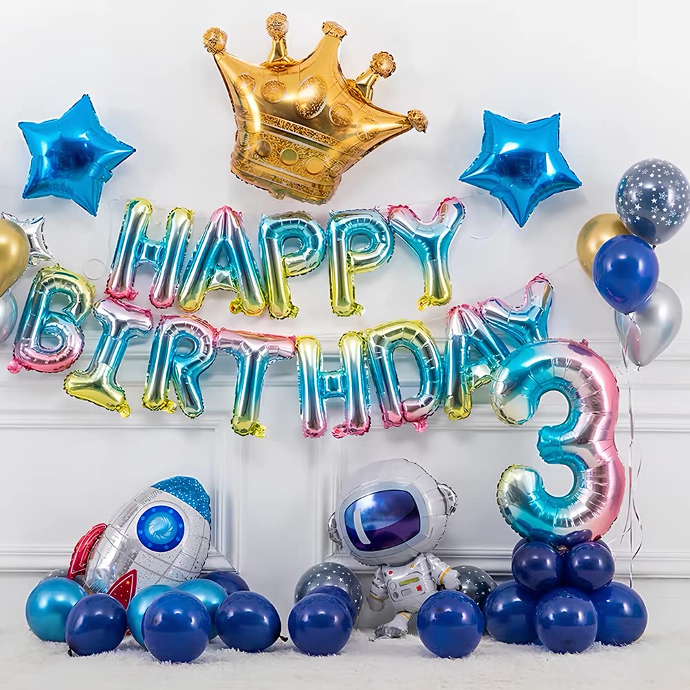 HGSHUO 7 Palloncini Foil Robot Per Compleanno – Con Striscione Happy Birthday, Decorazioni Festa A Tema Robot, 6 Palloncini + Banner - 4