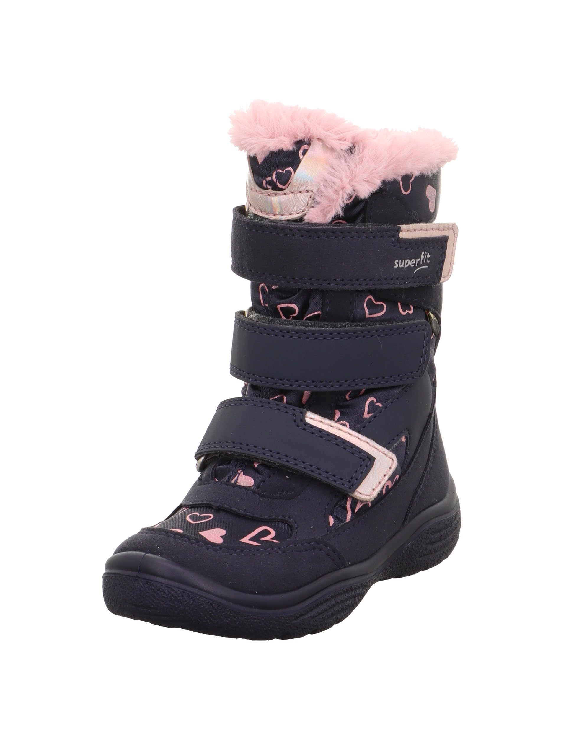 Superfit Girl's CRYSTAL warm gefütterte Gore-Tex Stiefel, BLAU/ROSA 8020